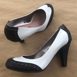 Glitter Retro Style Heel